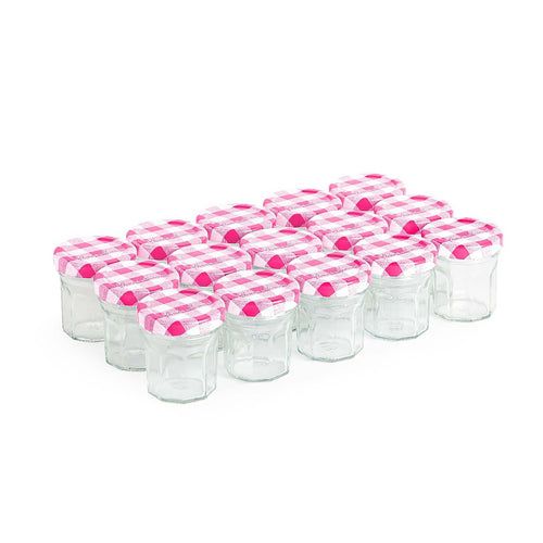 Lot de 15 petits pots - rose