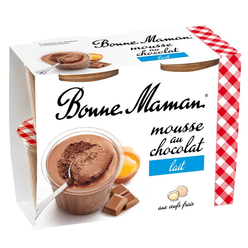 Mousses aux œufs frais au chocolat au lait - Bonne Maman - 1