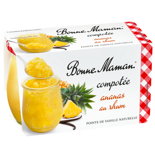 Compotée ananas au rhum - Bonne Maman - 1