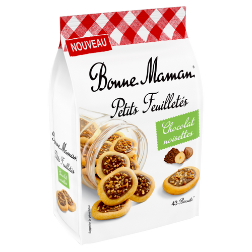 Petits Feuilletés Chocolat noisettes - Bonne Maman - 1