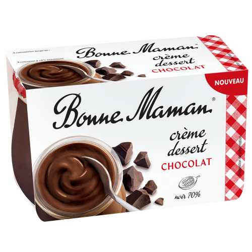 Crème dessert chocolat noir 70% - Bonne Maman - 1