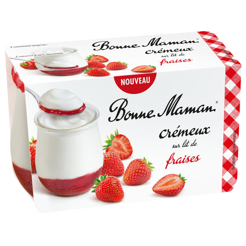 Crémeux sur lit de fraises - Bonne Maman - 1