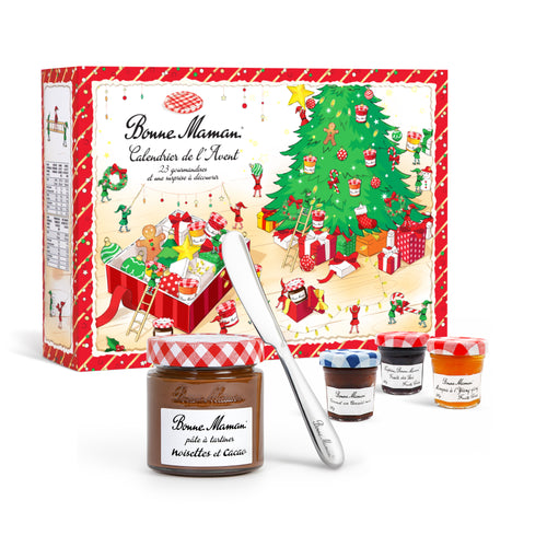 Calendrier de l'avent avec sa pâte à tartiner et son tartineur - Bonne Maman - 1