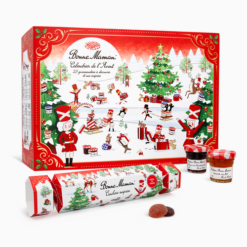 Calendrier de l'avent et Crackers pâtes de fruits - Bonne Maman - 1