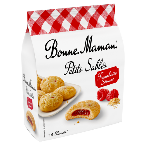 Petits sablés framboise sésame - Bonne Maman - 1