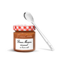 Caramel au beurre salé et sa cuillère en métal